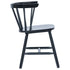 Maison Madeleine -  5 Piece Dining Set Solid Rubber Wood Black